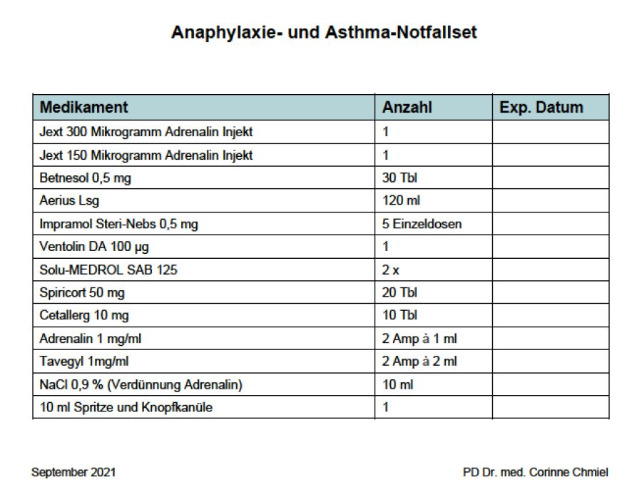 Allergie Notfallset - axpharm ag